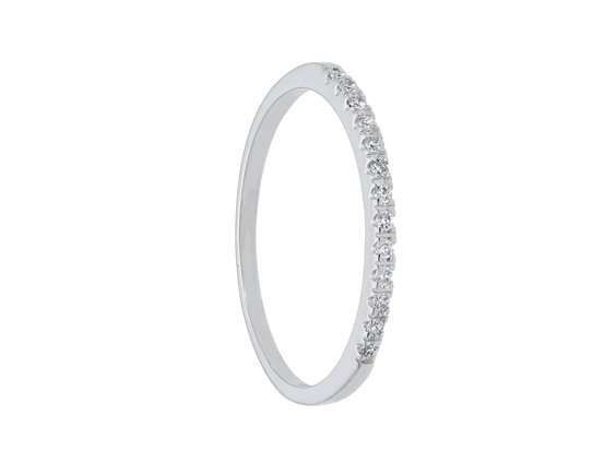 Anneau Babila Milano Femme For Ever in Or blanc Diamante 0.07 Ct 248315 - 248315